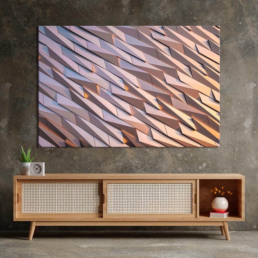 Картина Абстракция Фигуры 80x54 см (A887-1)