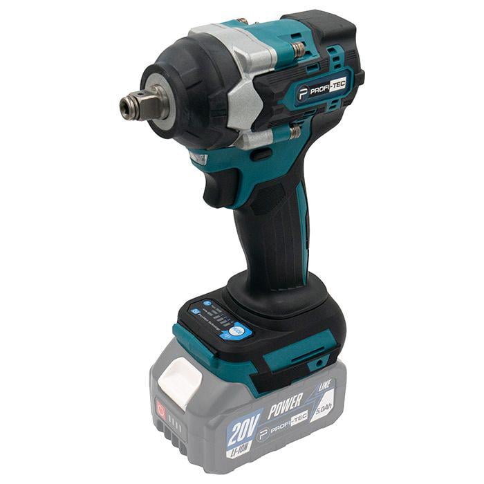 Гайковерт акумуляторний безщітковий ударний PROFI-TEC 20V DTW500BL без акумуляторів та зарядного пристрою (005924)