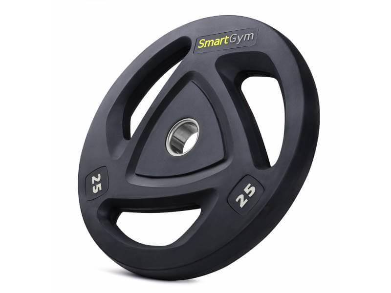 Набір дисків олімпійських SmartGym 2x25 кг Чорний - фото 1