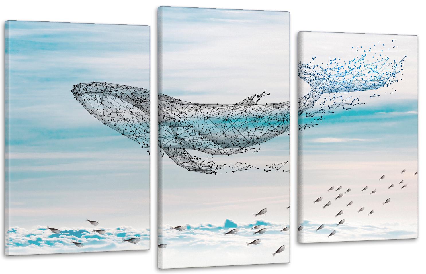 Картина модульная в гостиную/спальню Кит 53х100 см (Art-696_3)