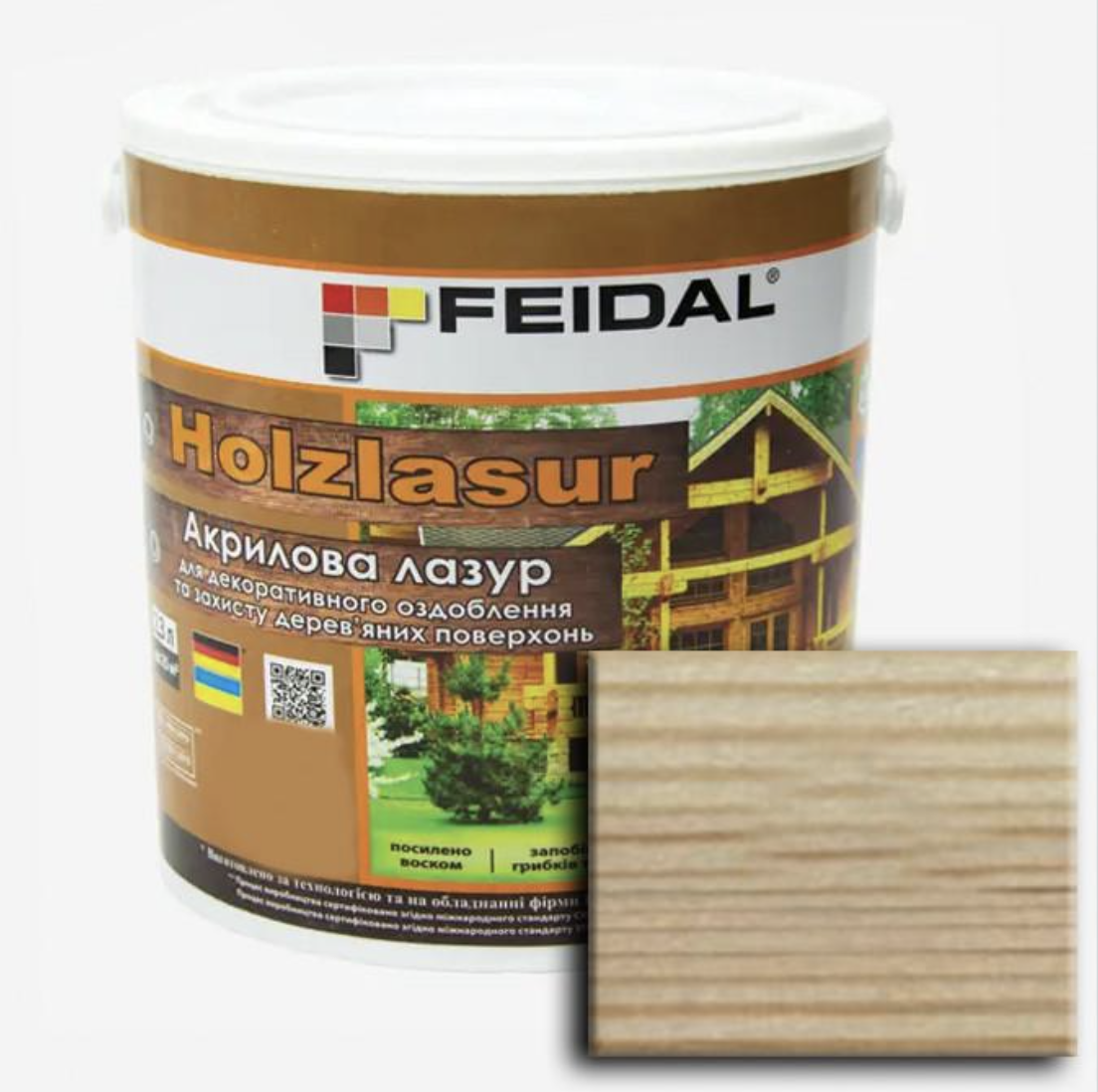 Лазур акрилова Feidal Holzlasur 2,3 л Безбарвний (27581803)