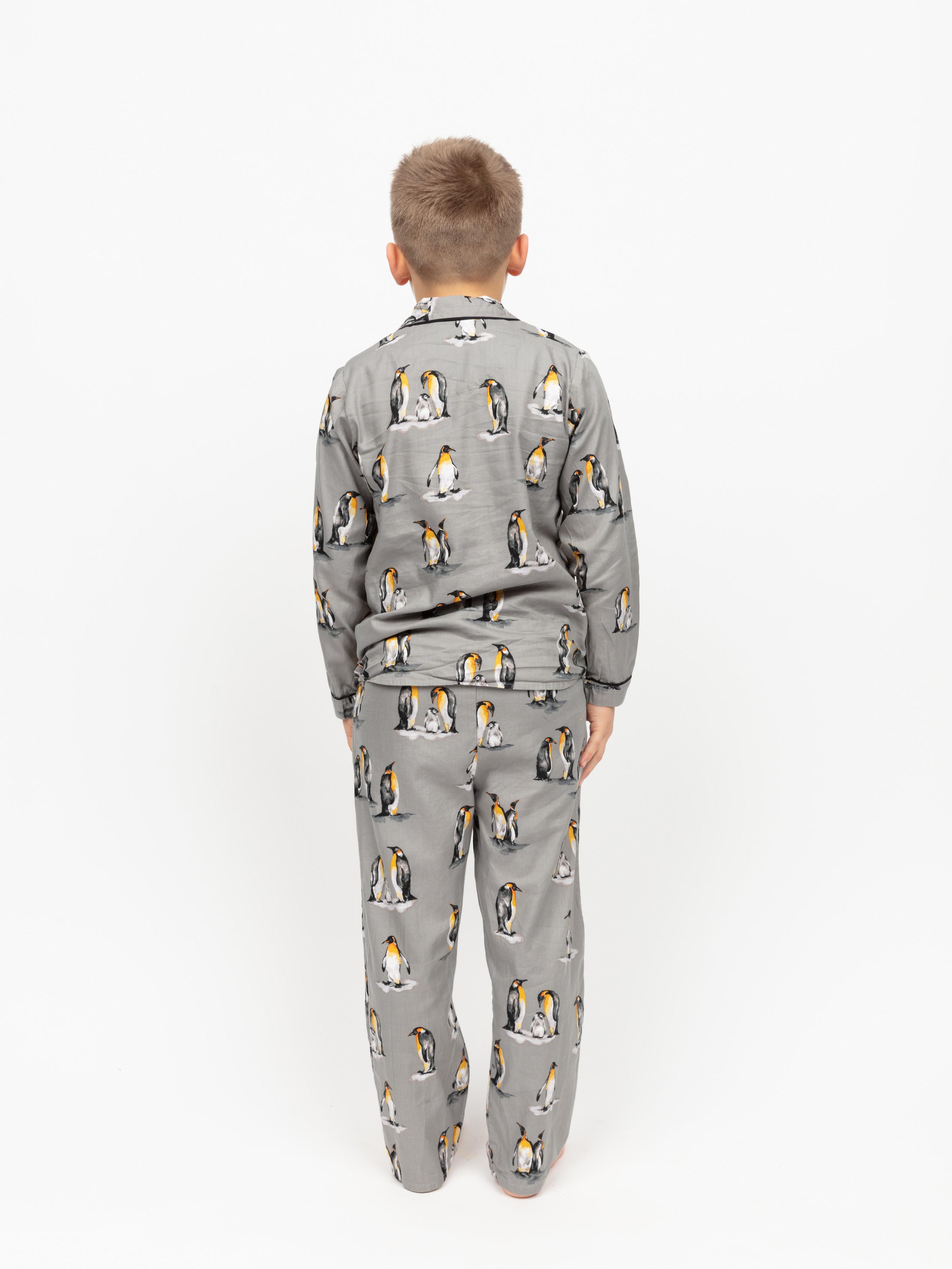 Піжама дитяча унісекс CYBERJAMMIES Parker 3014 6-7 років 122 см Сірий з принтом пінгвіна (5051877531574) - фото 5 Піжама дитяча унісекс CYBERJAMMIES Parker 3014 6-7 років 122 см Сірий з принтом пінгвіна (5051877531574) - фото 5