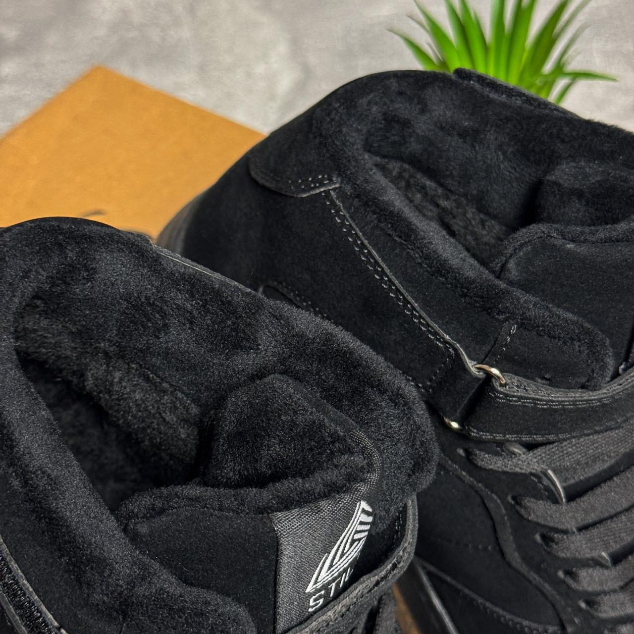 Кроссовки мужские зимние Winter New эко-замша р. 45 Черный (30766615) - фото 5