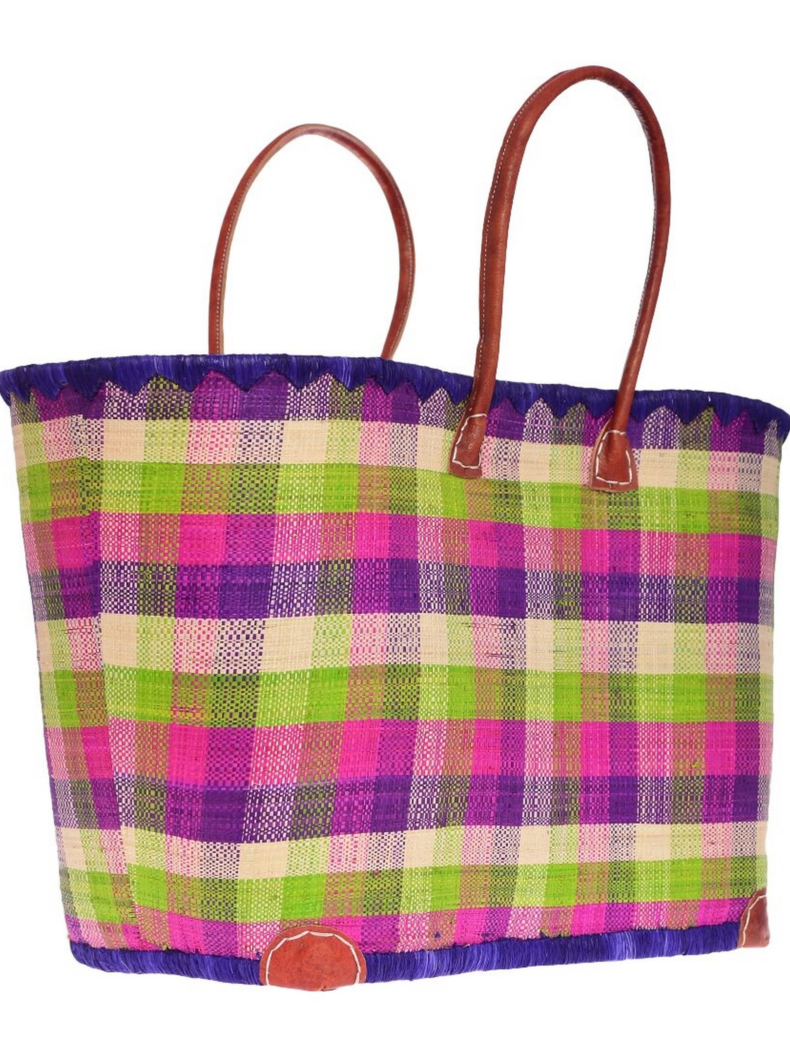 Сумка пляжная Le Comptoir de la plage Madras GM One size Prune 009 (ZIK0000011516) - фото 4