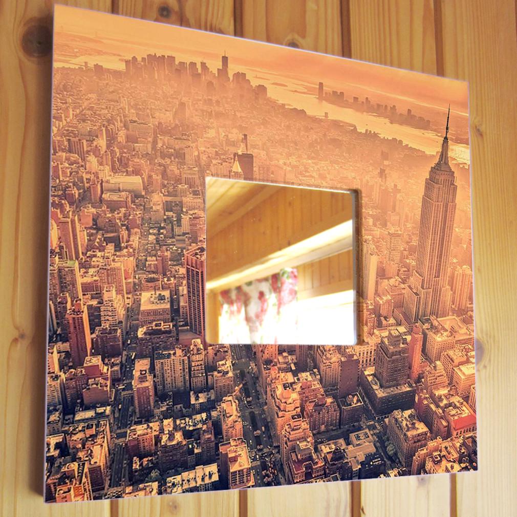 Зеркало декоративное Мангеттен Небоскребы 260х260 мм (M03057)