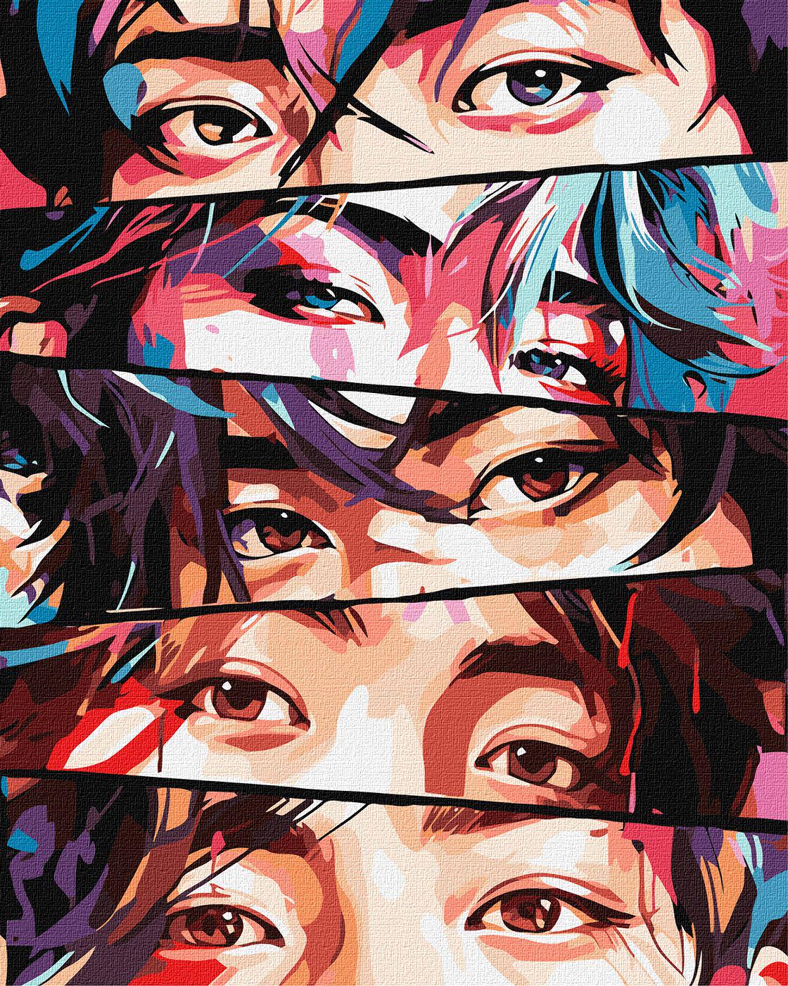 Картина по номерам Идейка Загадочные глаза 40x50 см (Id-KHO8420)