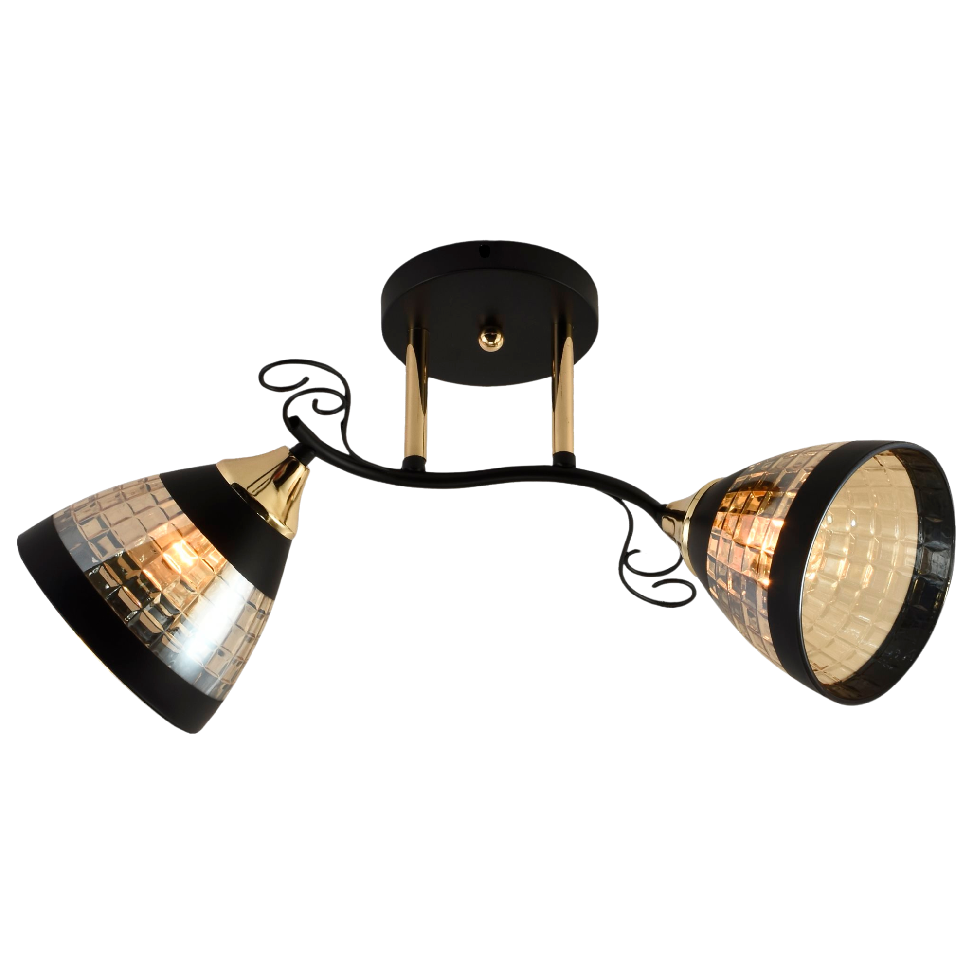 Люстра потолочная на кухню Valeso V XA1437/2 BK+FGD