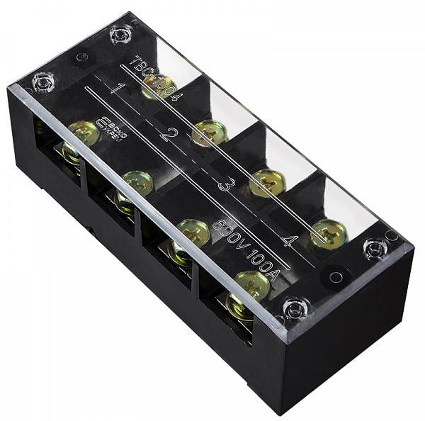 Колодка клеммная в корпусе АСКО-Укрем TB1004 4P 100A 600V (A0130050026)