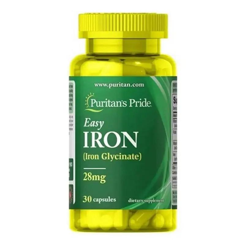 Железо Puritan's Pride Easy Iron Glycinate 30 капс. (23223-01)