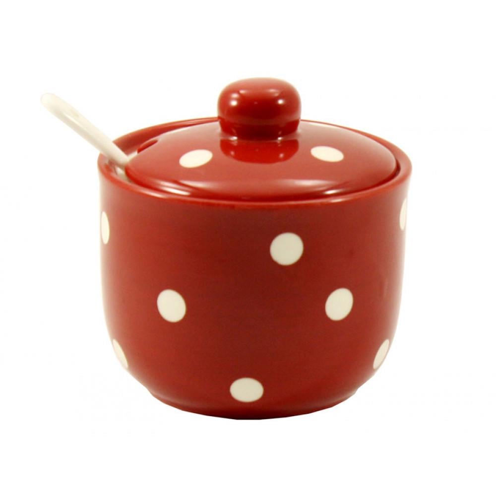 Цукорниця Interos Горох 350 мл з ложкою (ZFC045 FB)