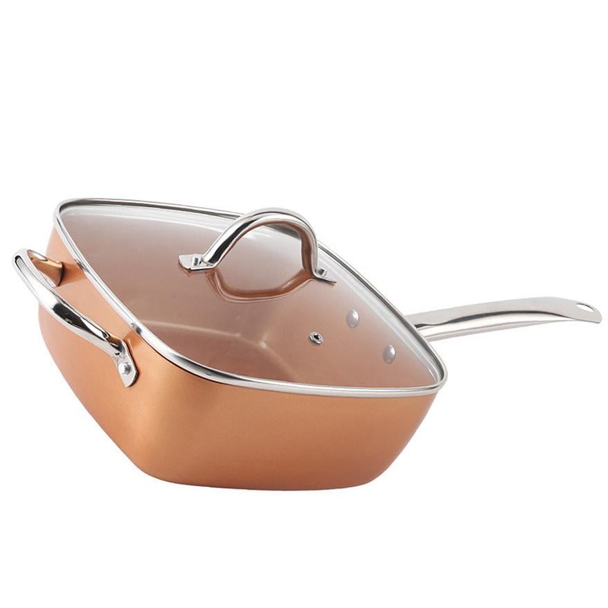 Сковорода з антипригарним керамічним та титановим покриттям Unique UN-5251 - фото 2 Сковорода з антипригарним керамічним та титановим покриттям Unique UN-5251 - фото 2