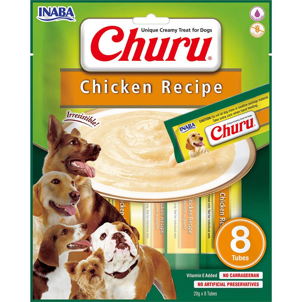 Лакомство для собак INABA Churu Сливочный мусс в стиках с курицей 8 шт. 20 г (1924354435)