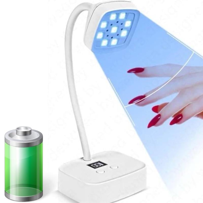 Лампа Led 6 для сушіння гель лаку на акумуляторі 1500 mAh 27 Вт - фото 3