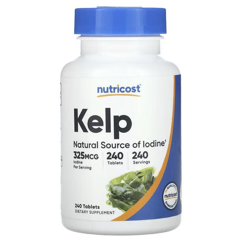 Йод Nutricost Foods Kelp 325 mcg 240 tablets