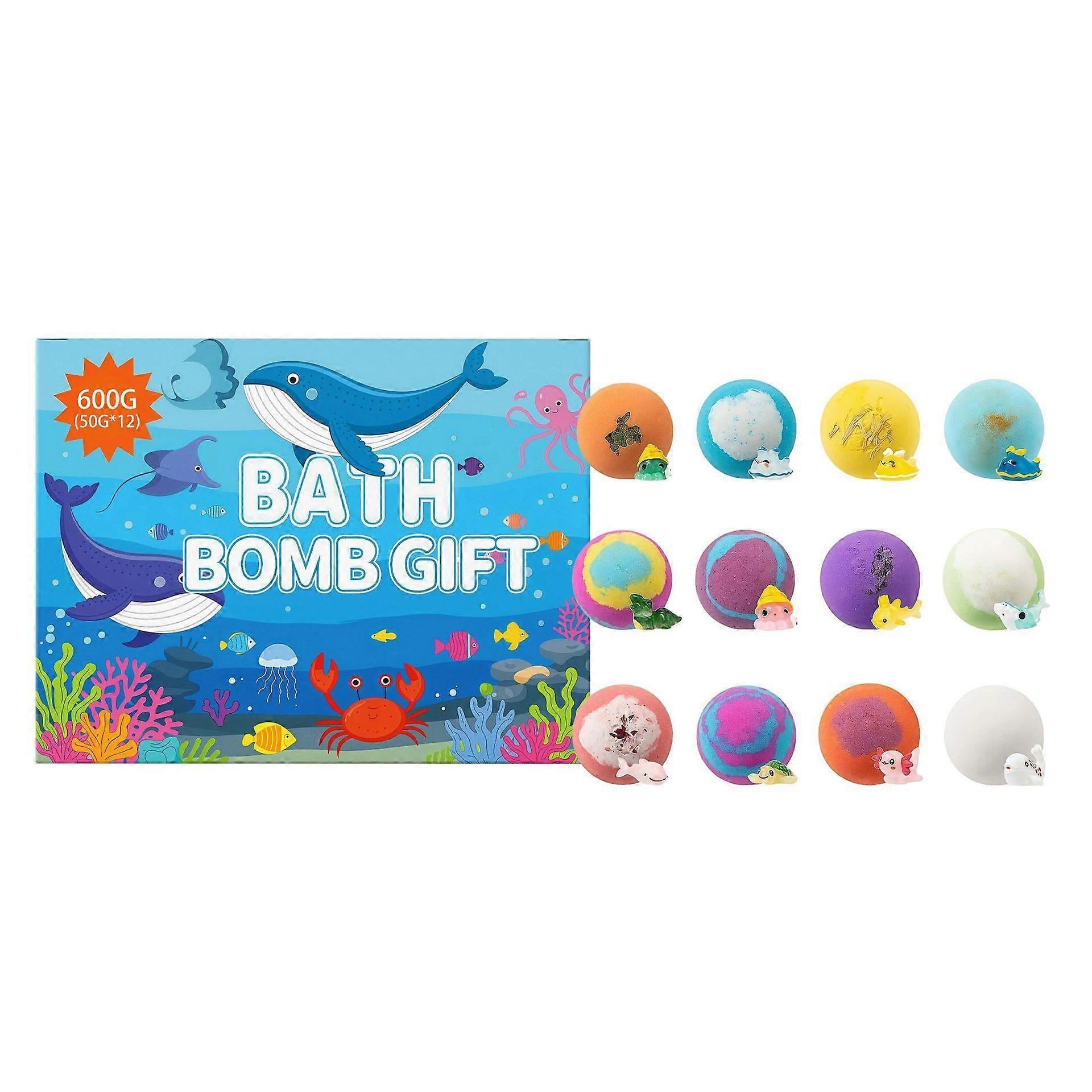 Набір бомбочок для ванни Bath Bombs 12 шт. Набір бомбочок для ванни Bath Bombs 12 шт.
