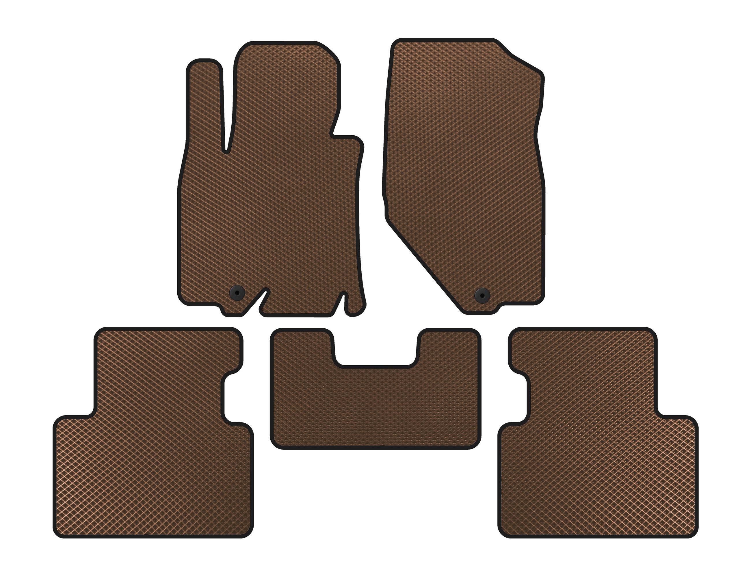Коврики EVA Digital Designs для Infiniti QX50 2013-2017 гг. Коричневый (141672)