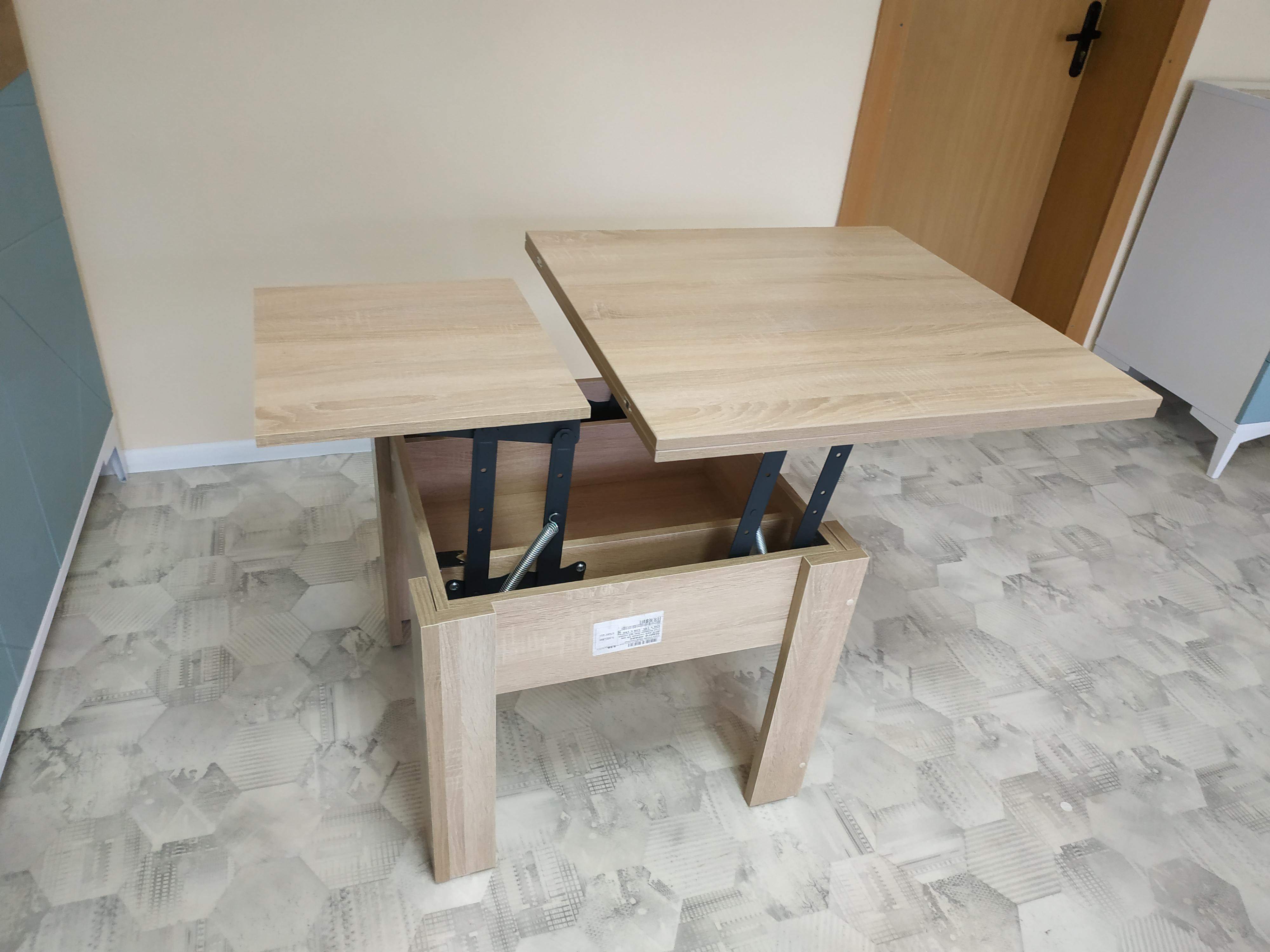 Журнальный стол-трансформер Comfo 700x570x700 мм Дуб сонома (GATB13130000000) - фото 2 Журнальный стол-трансформер Comfo 700x570x700 мм Дуб сонома (GATB13130000000) - фото 2