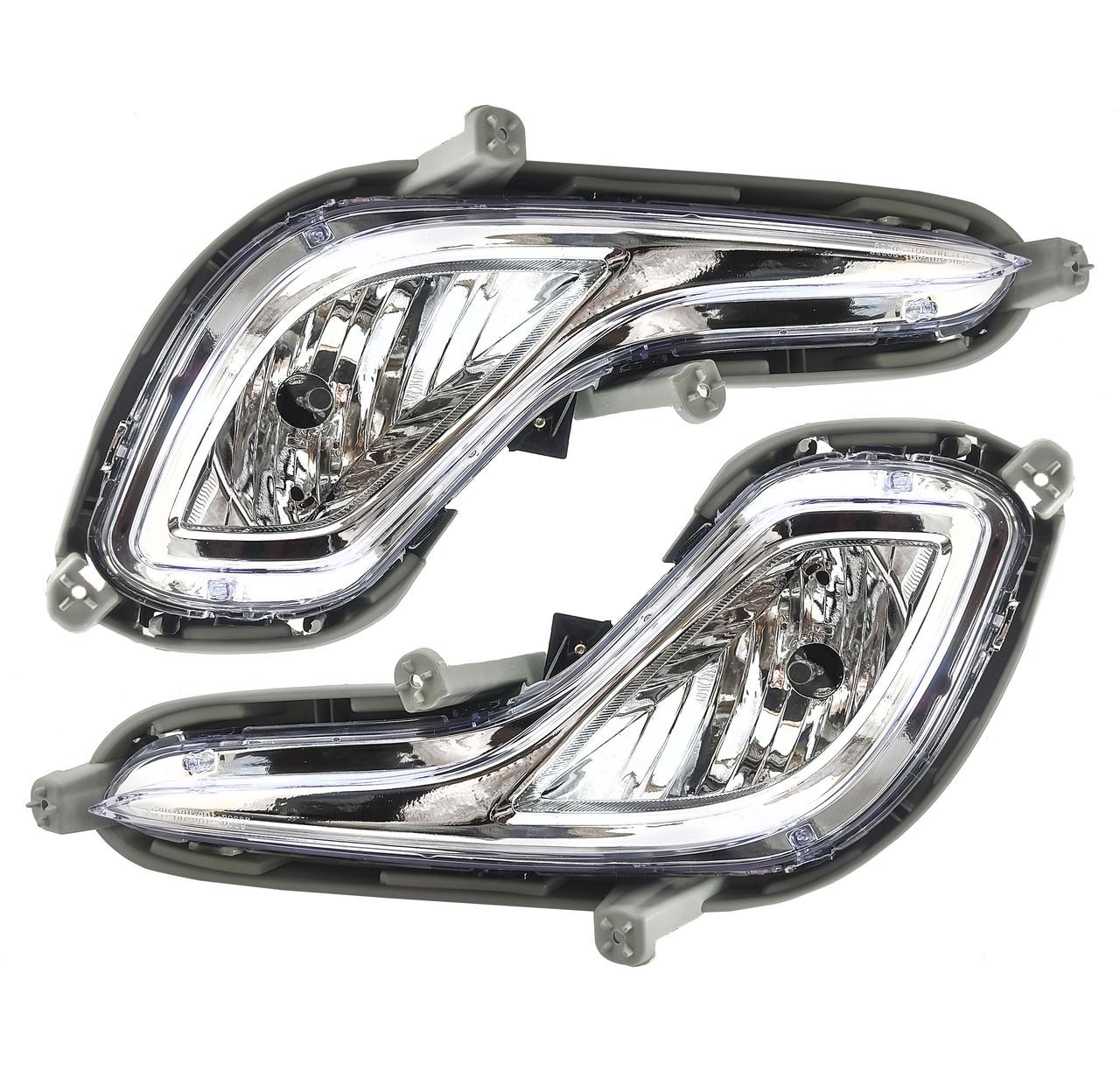 Фары противотуманные для Hyundai Accent 2011 в бампер 2 шт.