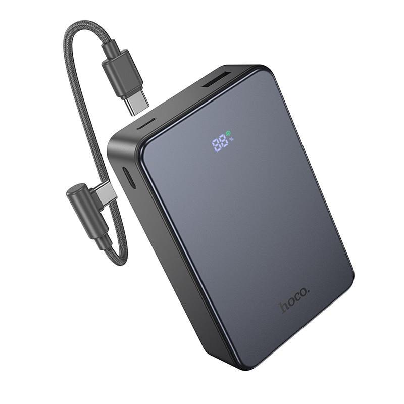 Повербанк Hoco J170A 22,5W 20000 mAh с быстрой зарядкой и кабелем Type-C-Type-C 2 Type-C/USB Серый (173f3055)