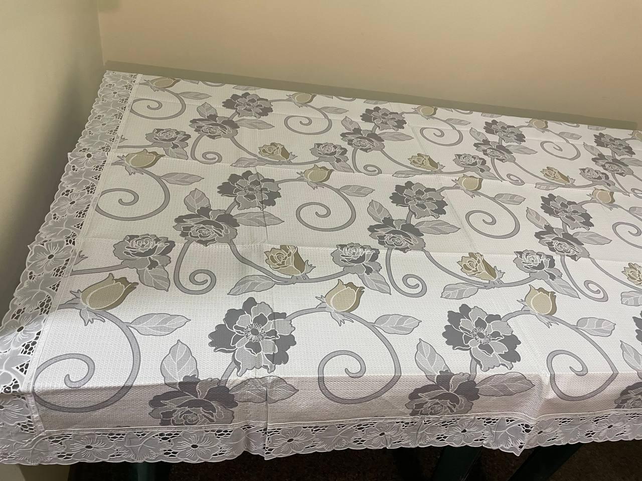 Клеенка на стол Tea Time с кружевом 140x110 см (2352102588) - фото 2