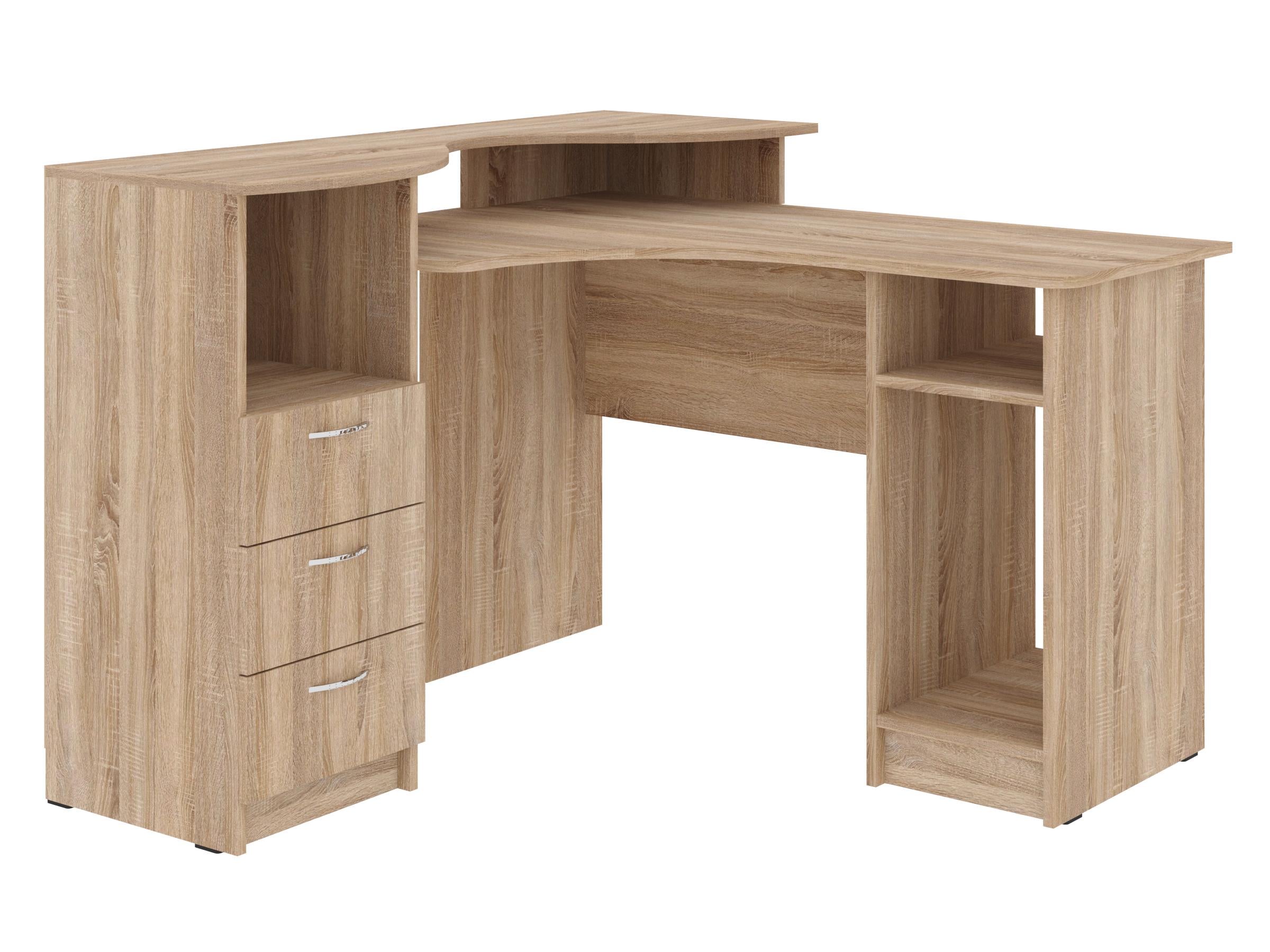 Письменный стол PEHOTIN Атрикс 123х120х75/89 см Дуб сонома (PN-101257)