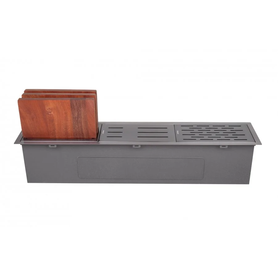 Сушка-органайзер вбудована LEOMIKAO ML-01 GM PVD вороняна сталь (000346) - фото 8 Сушка-органайзер вбудована LEOMIKAO ML-01 GM PVD вороняна сталь (000346) - фото 8