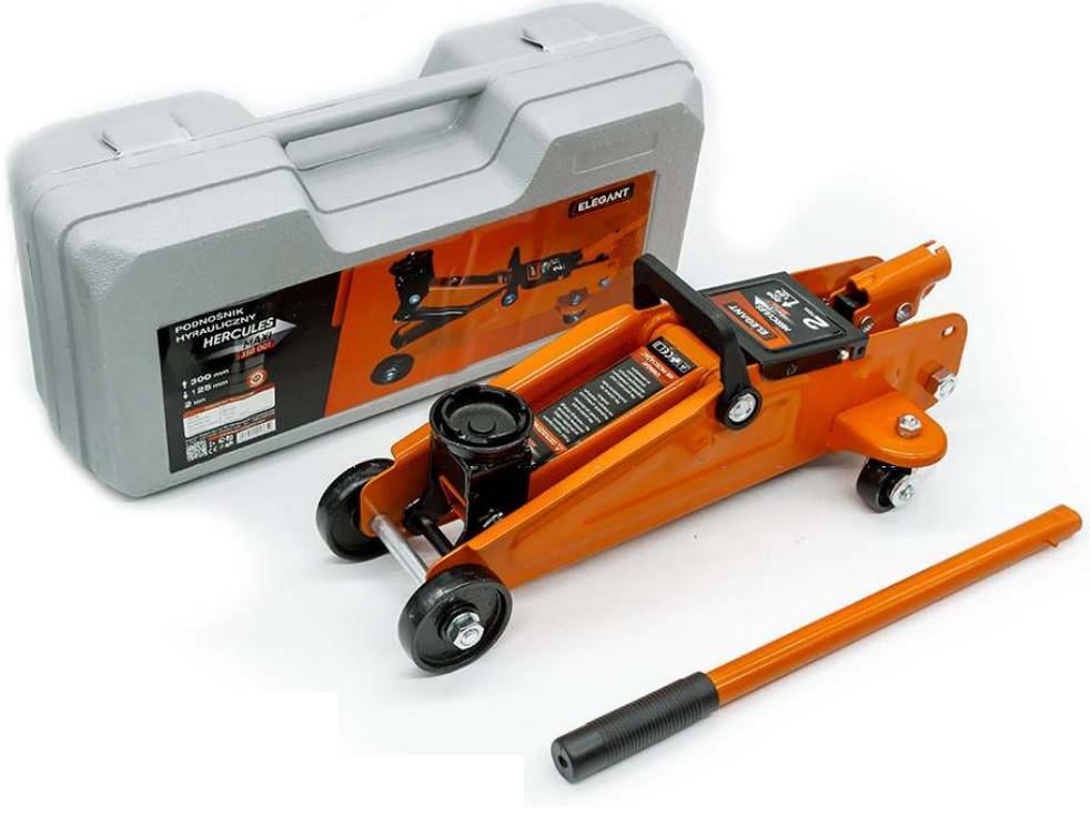 Домкрат Hercules гидравлический подкатный Elegant Maxi 2 т 125/300 мм в кейсе (EL 350 001)