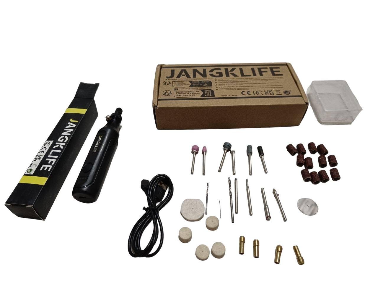 Гравер с насадками JANGKLIFE 37 шт. Черный (2259189562) - фото 11 Гравер с насадками JANGKLIFE 37 шт. Черный (2259189562) - фото 11