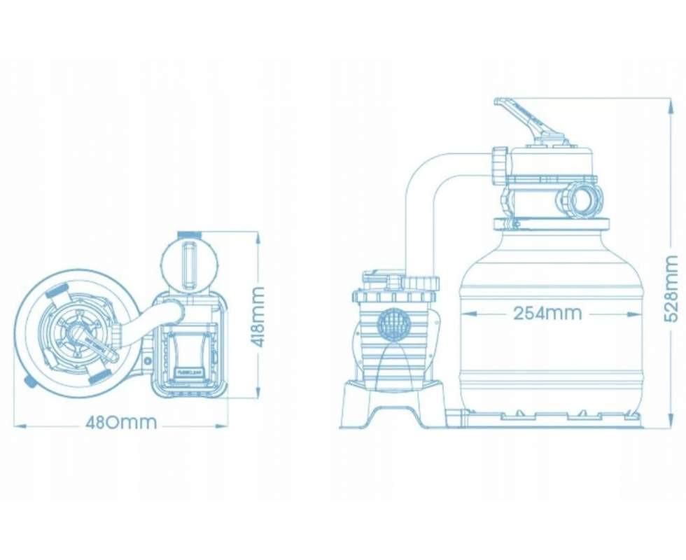 Фильтр-насос для бассейна Bestway 58497 песочный 5678 л/час (26604583) - фото 5