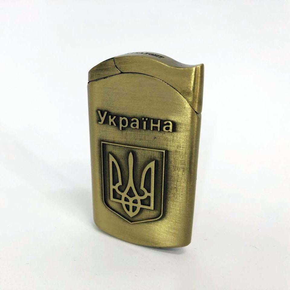Запальничка турбо "Україна" 98465 для чоловіків кишенькова (ws98465)