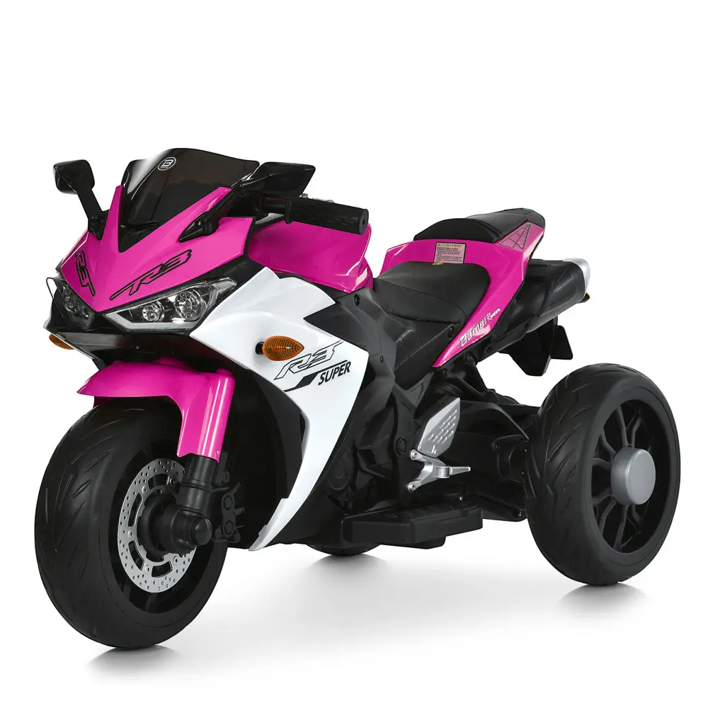 Электромотоцикл детский Bambi Racer M 6329EL-8 на EVA колесах Розовый