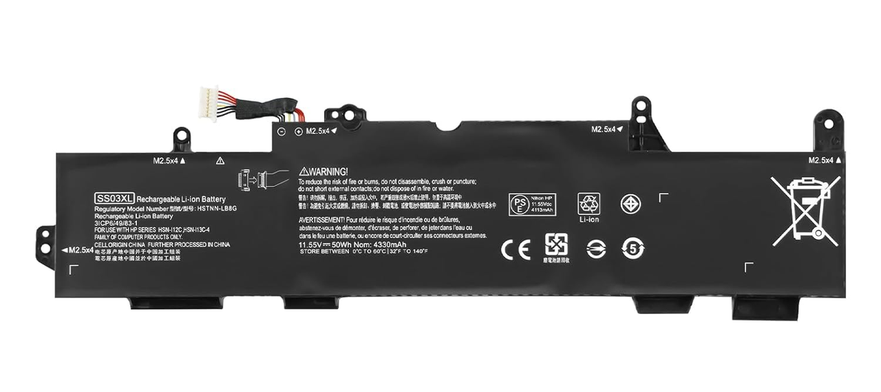 Аккумулятор K KYUER SS03XL для HP EliteBook 730 735 740 745 830 840 G5 G6, ZBOOK 14U G5 G6 50Wh 4330 mAh 11,55V Li-ion (3025268953)