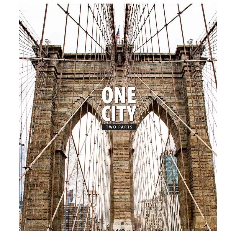 Тетрадь общая 080-3137L-4 One city 2 parts в линию 80 листов (3074066124)