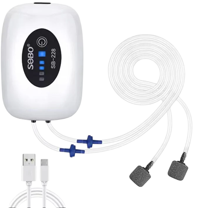 Компрессор для аквариума автономный SOBO SB 228 4800 mAh 2W (00040)