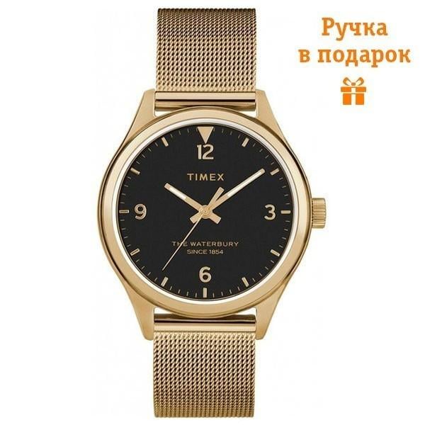 Наручные часы женские Timex Waterbury кварцевые Gold (Tx2t36400)