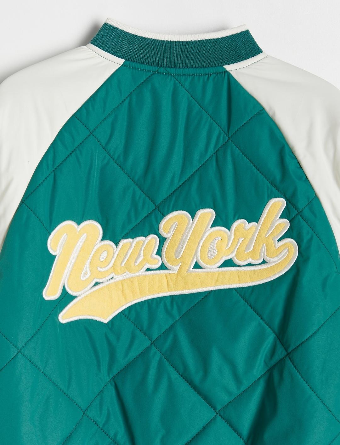 Куртка-бомбер підліткова демісезонна для хлопчика Reserved 164 см Зелений (25082207C) - фото 2