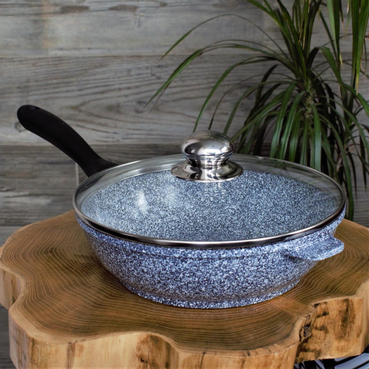 Сковорода Edenberg глубокая с гранитным покрытием 28 см 3,4 л.