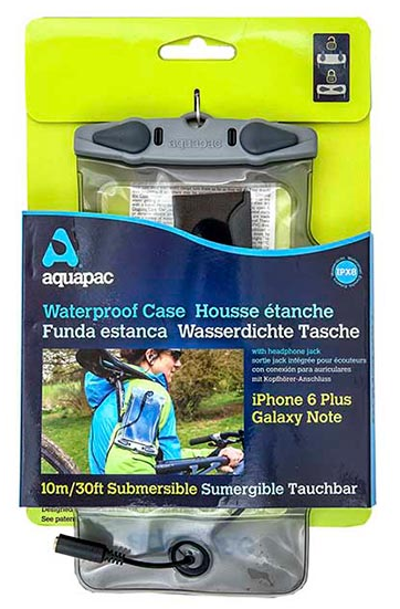 Чехол водонепроницаемый AQUAPAC 519 Waterproof iTunes Case Large с креплением на руку Серый - фото 5