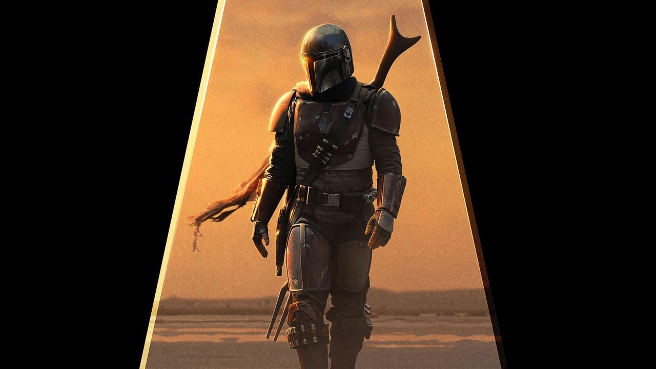 Картина постер Gee! Звёздные войны Мандалорец Мандалорец пейзаж Star Wars The Mandalorian 60x40 см SWM 11.15