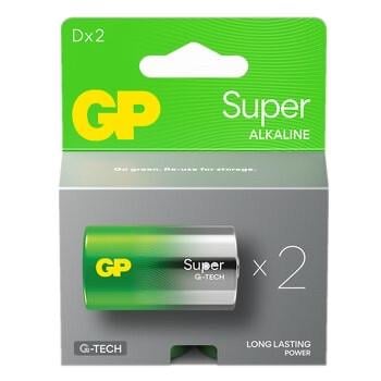 Батарейки GP Super D LR20 BLI 2 Alkaline
