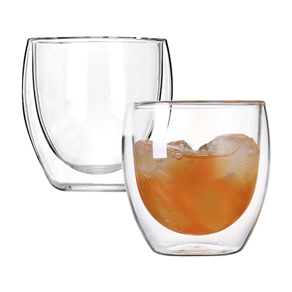Набор стаканов с двойным дном 2 шт. 250 мл Набор стаканов с двойным дном 2 шт. 250 мл
