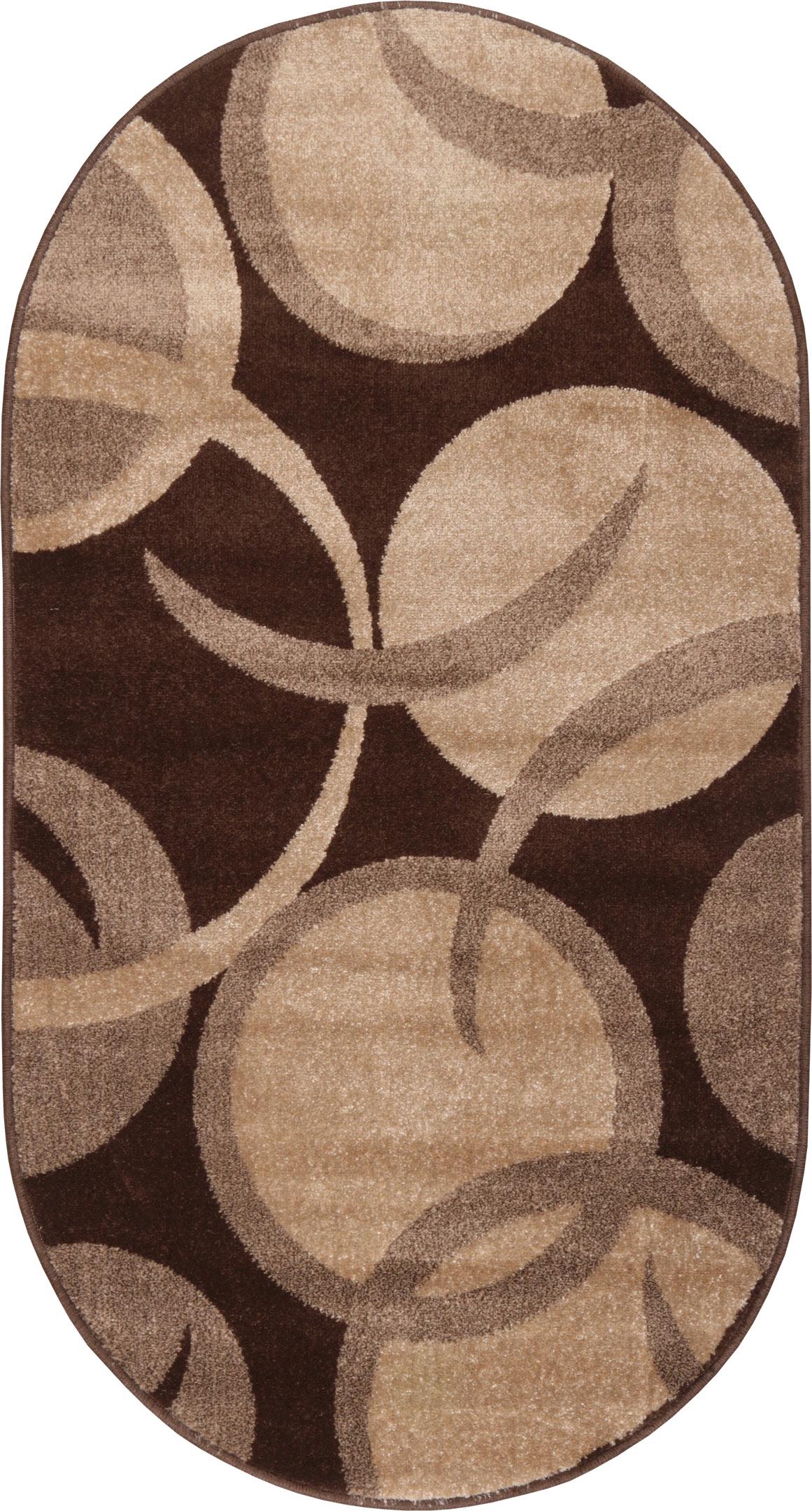Ковер Karat Daffi 13011/140 0,8x1,5 м овальный Коричневый (00-00006653)