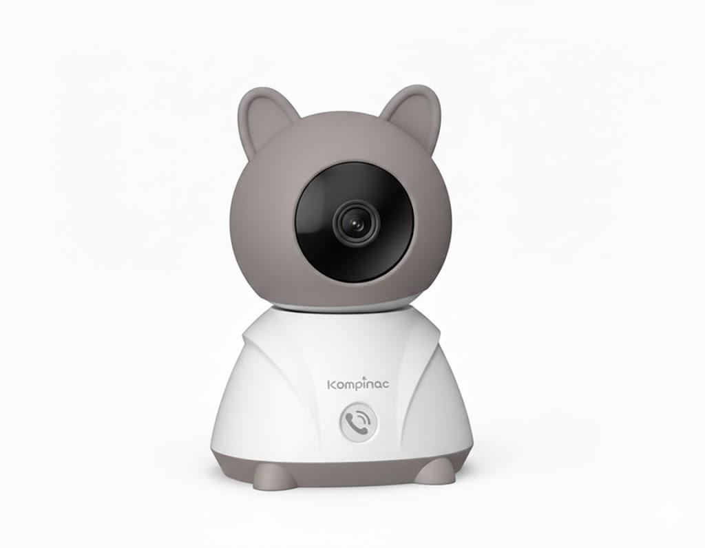 Відеоняня цифрова Kompinac Baby Monitor 2K/3MP 360° PTZ/датчик температури/нічне бачення (31457222)