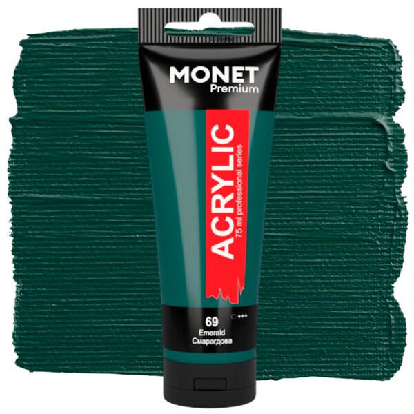 Акрилова фарба Monet 69 75 мл Смарагдовий (7506469) - фото 1 Акрилова фарба Monet 69 75 мл Смарагдовий (7506469) - фото 1