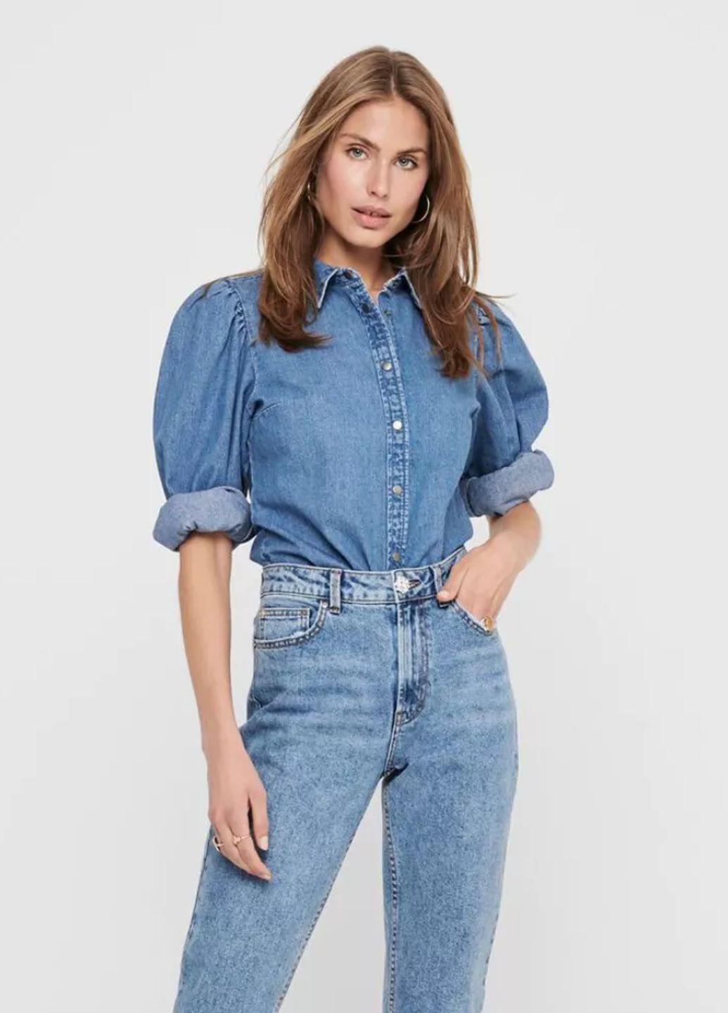 Рубашка женская Only 11419 S Синий (42-44)