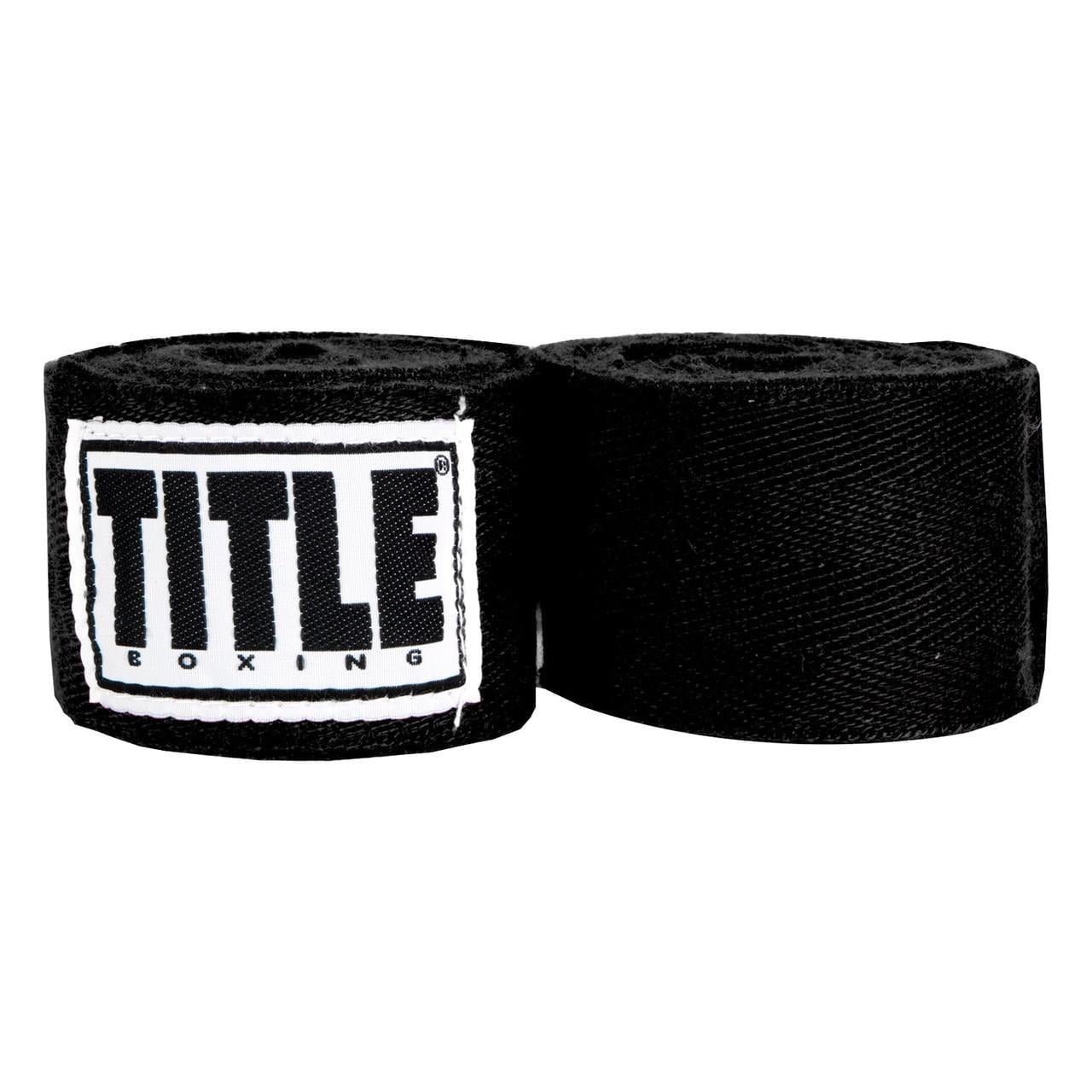 Бинти для боксу TITLE Boxing Traditional Weave 180" 4,5 м Black (3019820501) Бинти для боксу TITLE Boxing Traditional Weave 180" 4,5 м Black (3019820501)