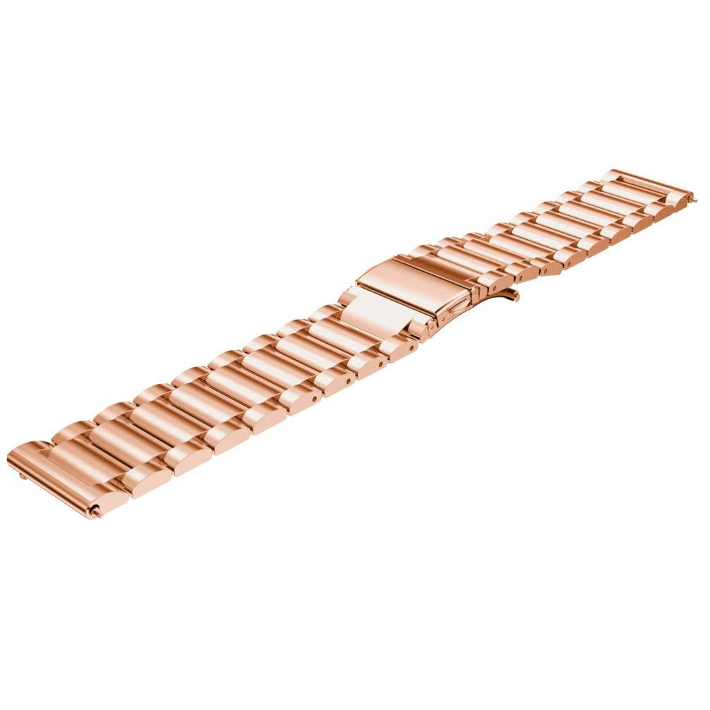 Ремешок стальной BeWatch для часов универсальный классический 20 мм Xtra Розовое золото (1110438)