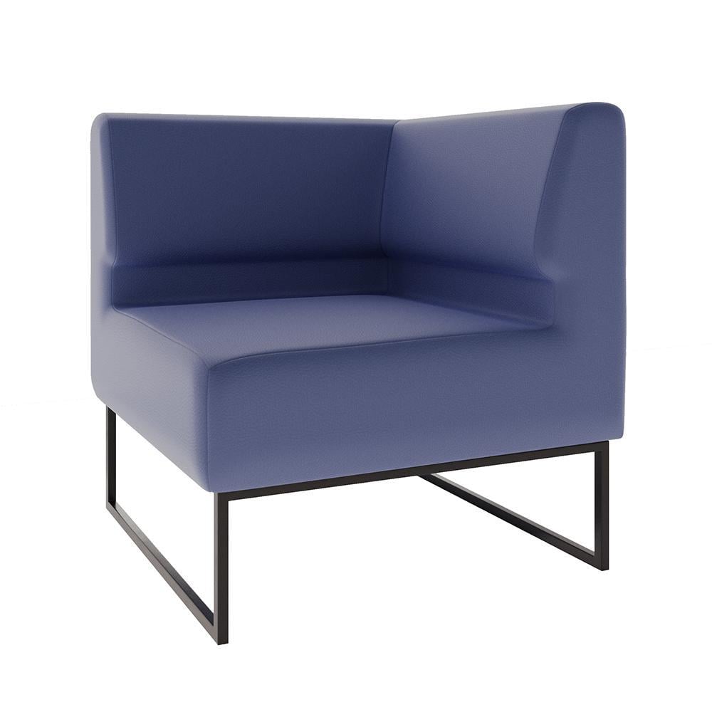 Диван модульный Lounge угловой экокожа Deep 77х77х83 см Navy (rich_sofa_00407)