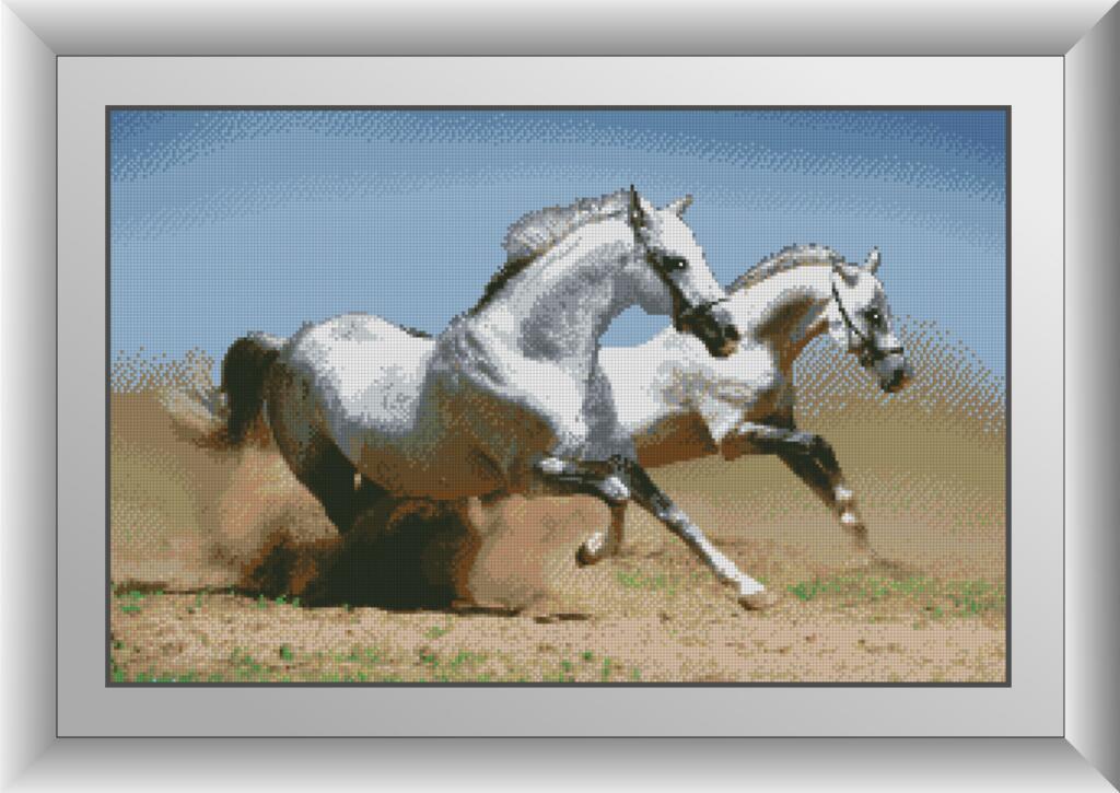Алмазная мозаика Dream Art Пара скакунов 44x69 см (DA.30224)
