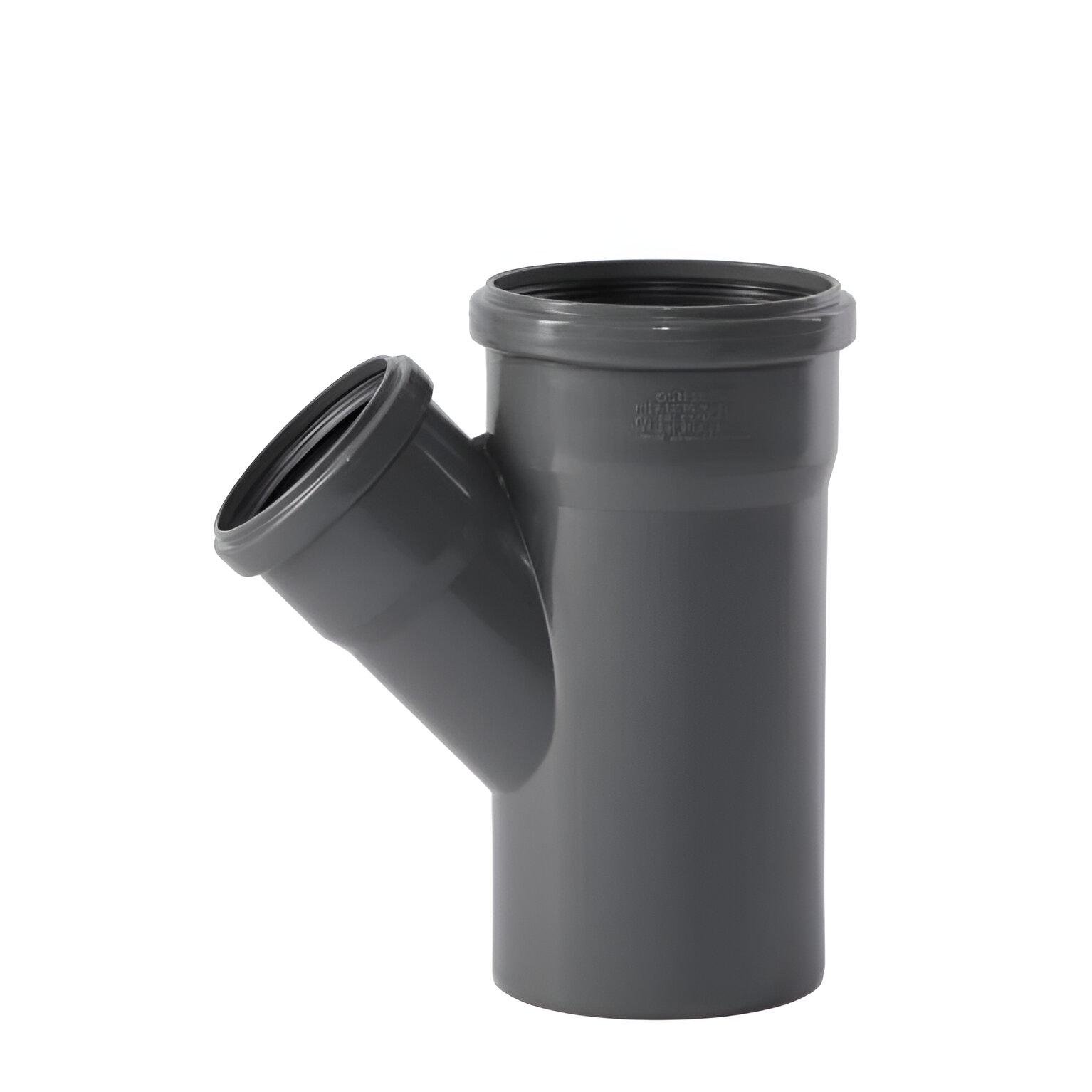 Тройник внутренний Ostendorf HT Safe ф 110х75 мм x 45°